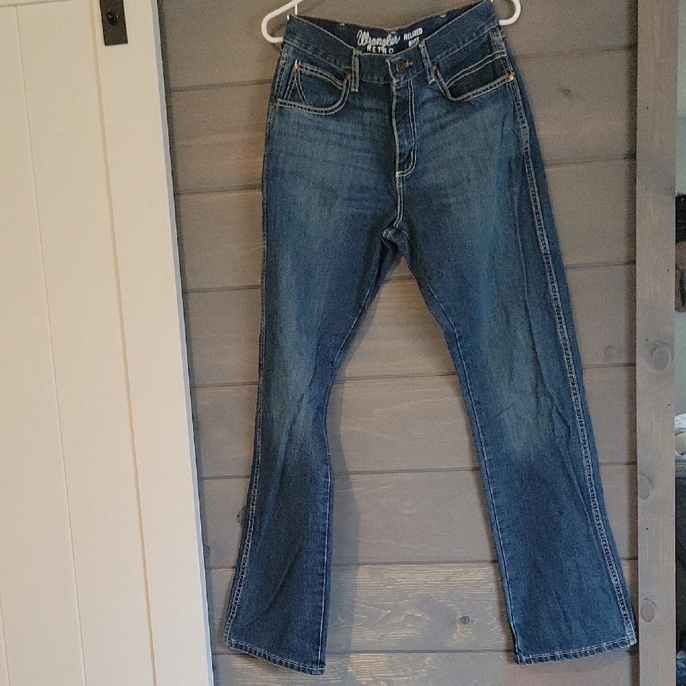 Wrangler Men's Blue Bootcut Jeans